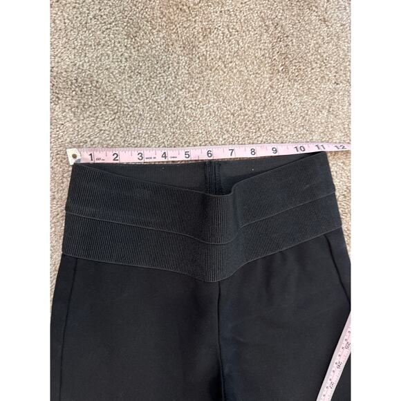 Zara Black Wide Leg Pants with Pearl Accents - Picture 5 of 6